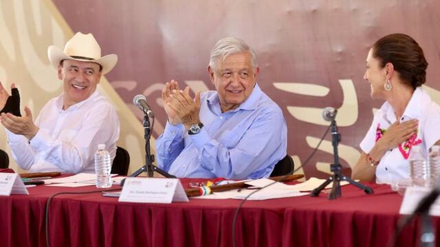 Alfonso Durazo, AMLO y Claudia Sheinbaum