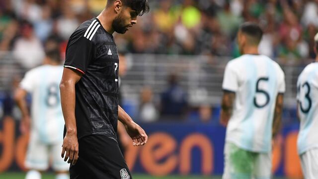 Néstor Araujo fue el principal señalado en la derrota del Tri ante la Albiceleste
<br><br>
durante el partido México vs Argentina, correspondiente Amistoso de preparación, en el Alamodome Stadium, el 10 de Septiembre de 2019.