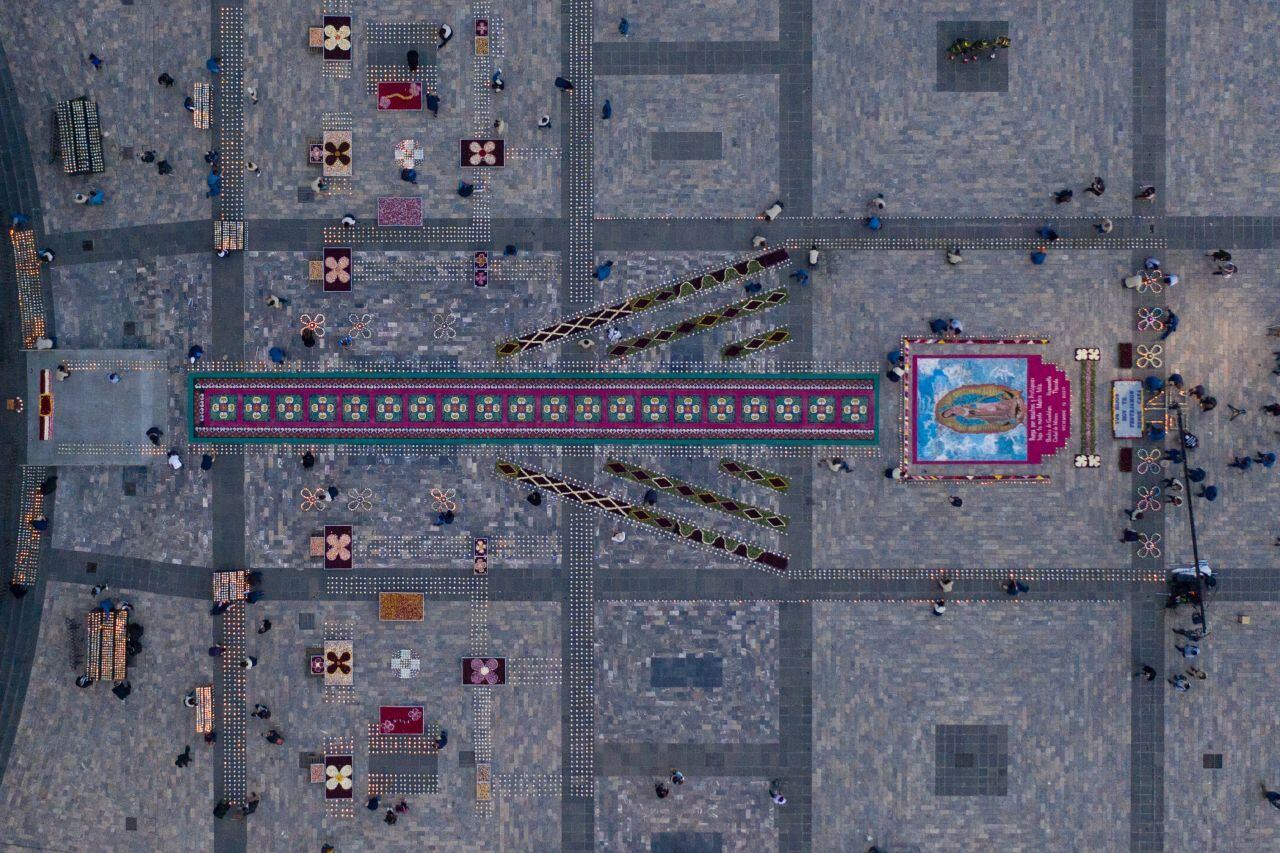 Panorámica del tapete.