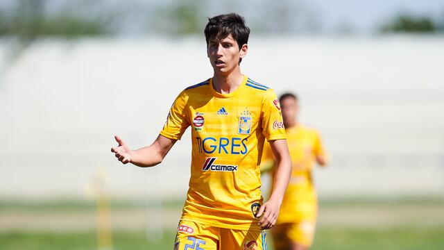 Damm durante un partido con Tigres Sub 20