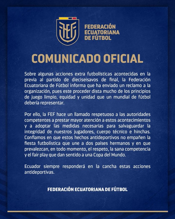Federación Ecuatoriana presenta queja por aficionados mexicanos en el hotel previo al México vs Ecuador