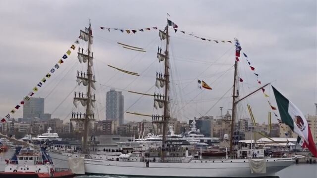 El buque-escuela 'El Cuauhtémoc'