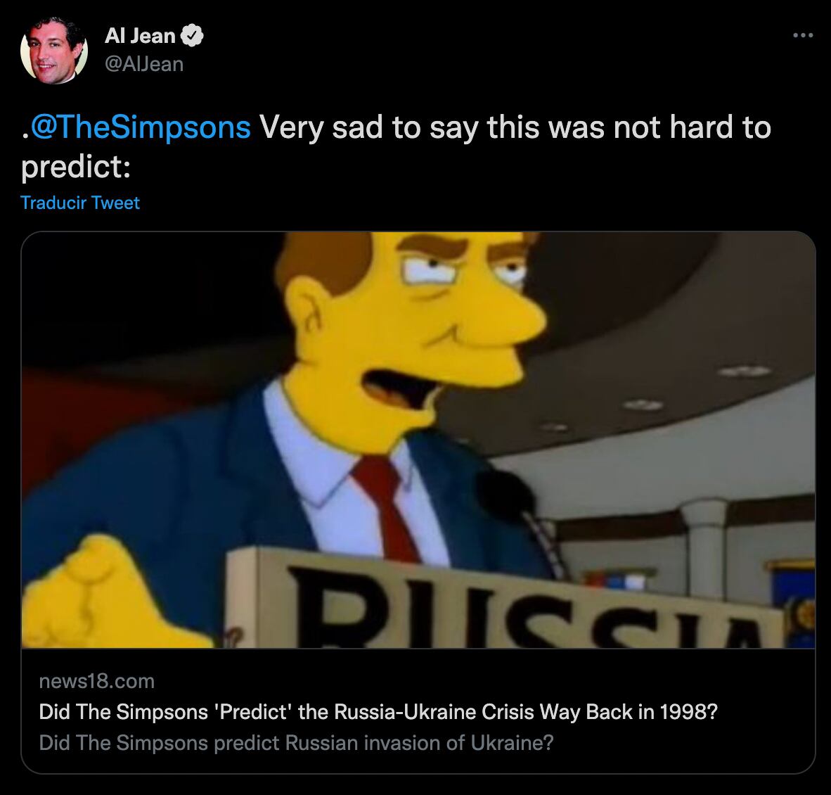 Al Jean sobre la predicción de Los Simpson