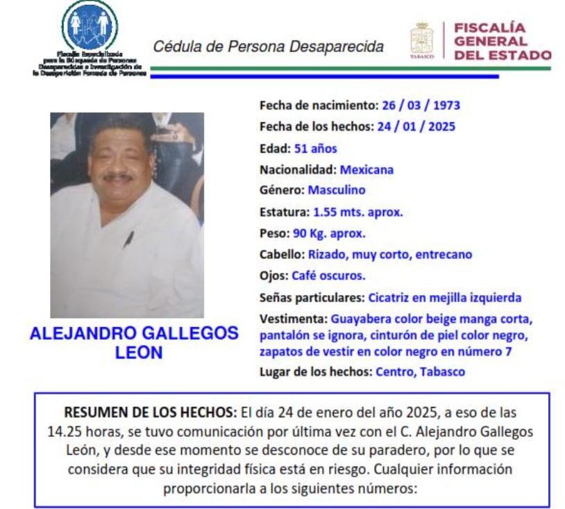 Alejandro Gallegos León, periodista asesinado