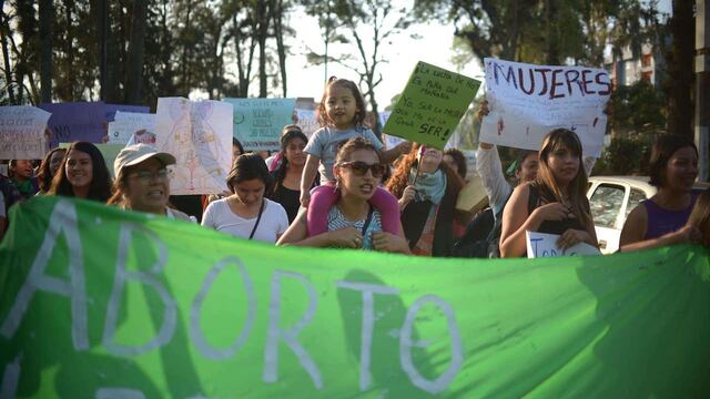 Manifestación despenalización del aborto.