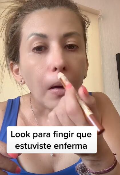Maquillaje para parecer que te enfermaste