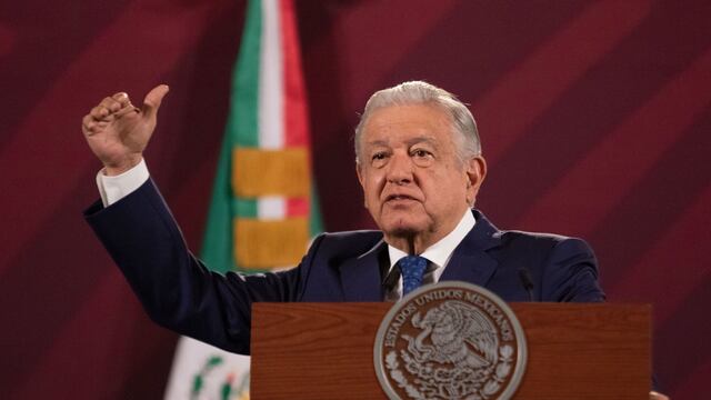 Andrés Manuel López Obrador, Presidente de México, en la mañanera en la cual hablo sobre las medidas para combatir la inflación.