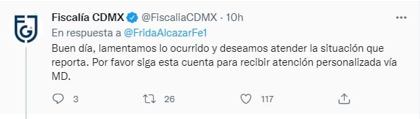 Fiscalía de la CDMX ofrece ayuda a conductora chocada por patrulla