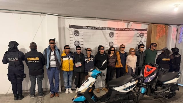 Cateo en El Cóporo deja 10 detenidos y aseguran dos motonetas
