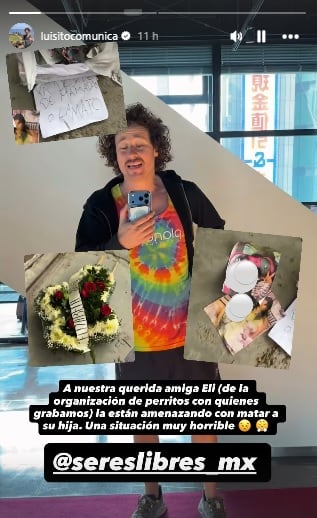 Luisito Comunica comparte que una colaboradora está siendo amenazada de muerte.