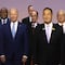 AMLO y Dina Boluarte coinciden en la foto oficial de los mandatarios en la APEC