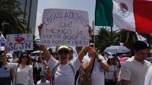 Marcha contra la reforma al Poder Judicial hoy 25 de agosto de 2024