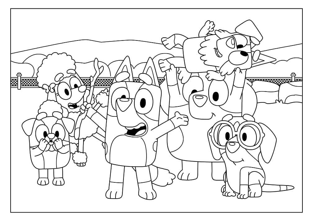 Dibujos de Bluey por el Día del Maestro