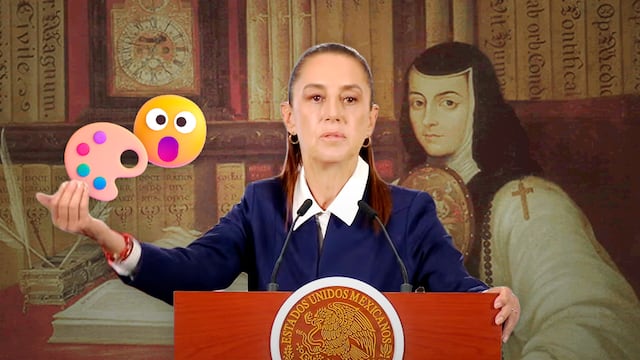 Sheinbaum cuestiona imagen de Sor Juana