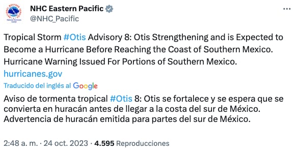 Pronóstico de Otis