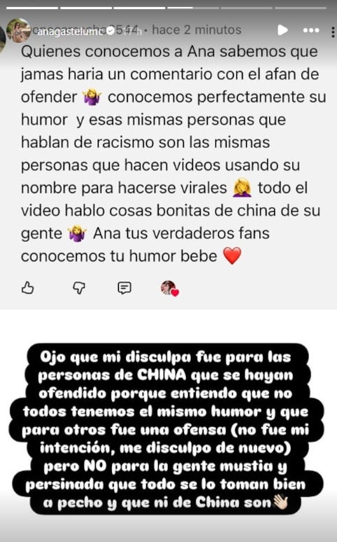 Ana Gastélum se disculpa tras polémico comentario