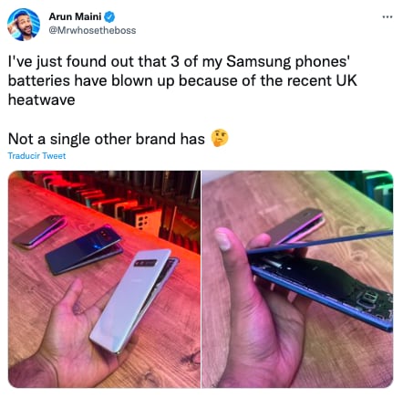 baterías de los Samsung