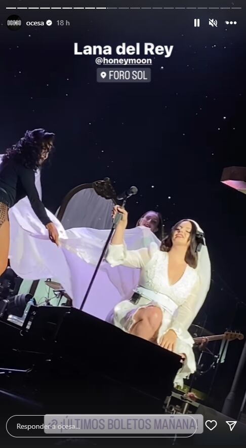 Concierto de Lana del Rey en Foro Sol