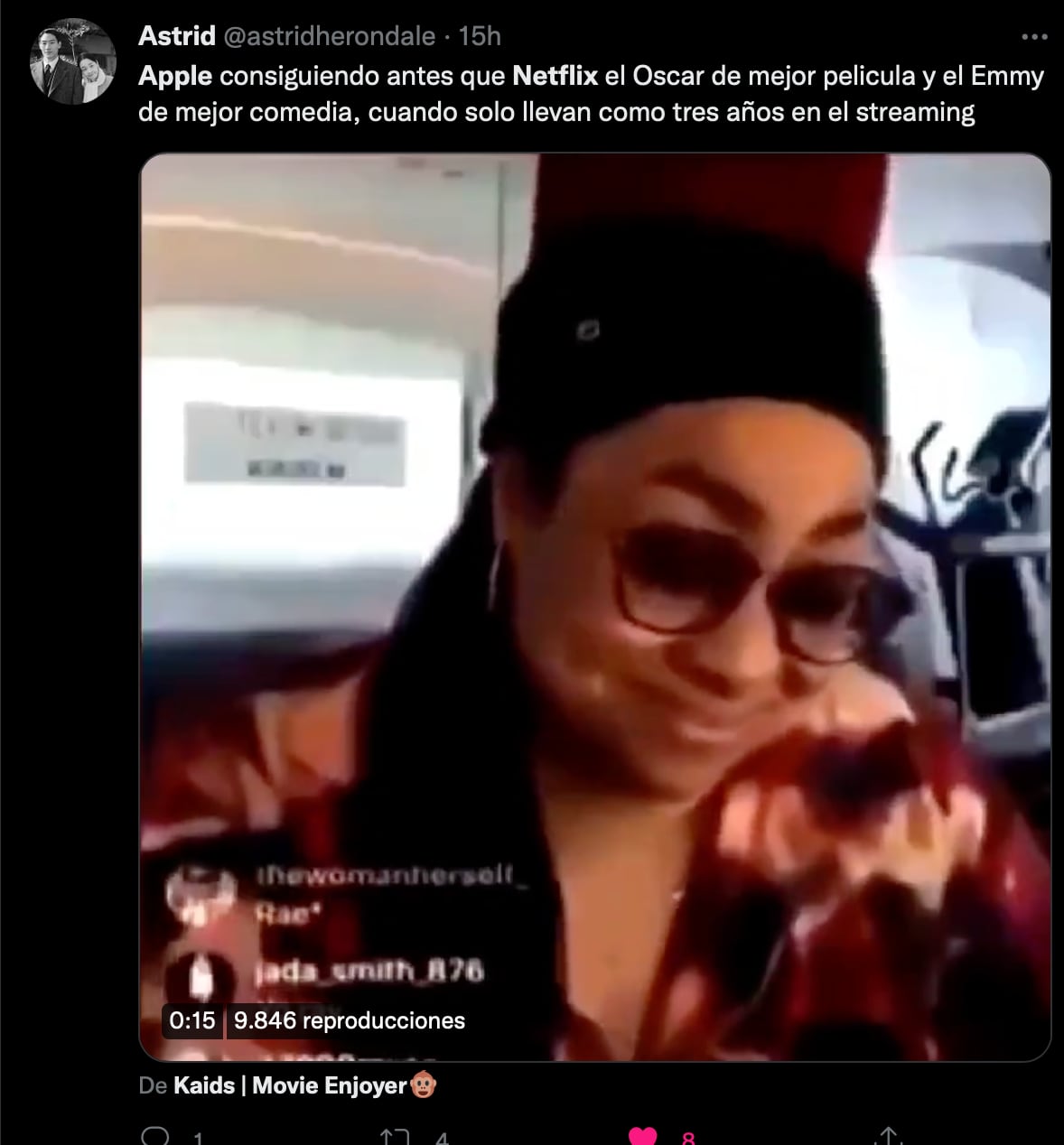 Apple TV+ le gana a Netflix con el primer Oscar a Mejor Película de una plataforma y los memes estallan