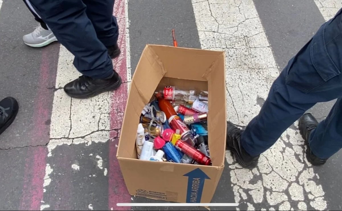 Bebidas alcohólicas en concierto de Grupo Firme