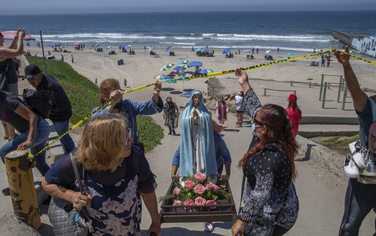 Realizan peregrinación para pedir el fin del Covid-19