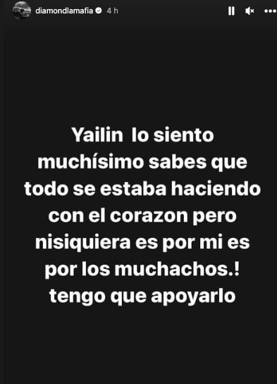 Diamond La Mafia rompe relación con Yailin La Más Viral