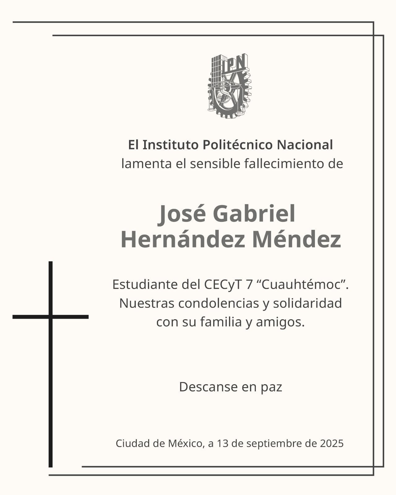 Muere José Gabriel Hernández Méndez por explosión en Iztapalapa