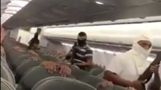 Simulacro en vuelo de Interjet