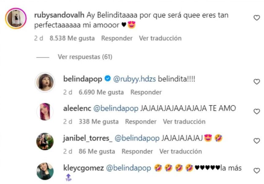 Comentarios de Belinda