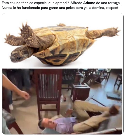 Alfredo Adame y sus patadas de bicicleta provocan memes