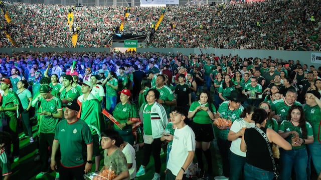 El Auditorio Benito Juárez registró aforo completo durante la transmisión del partido entre México y Corea del Sur.