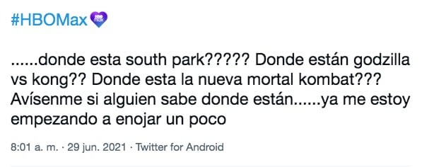 HBO Max Comentarios