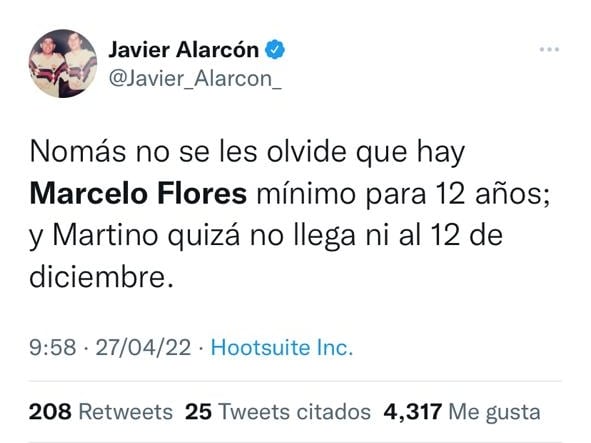 Javier Alarcón tundió a Gerardo Martino por no meter a Marcelo Flores en el once inicial.