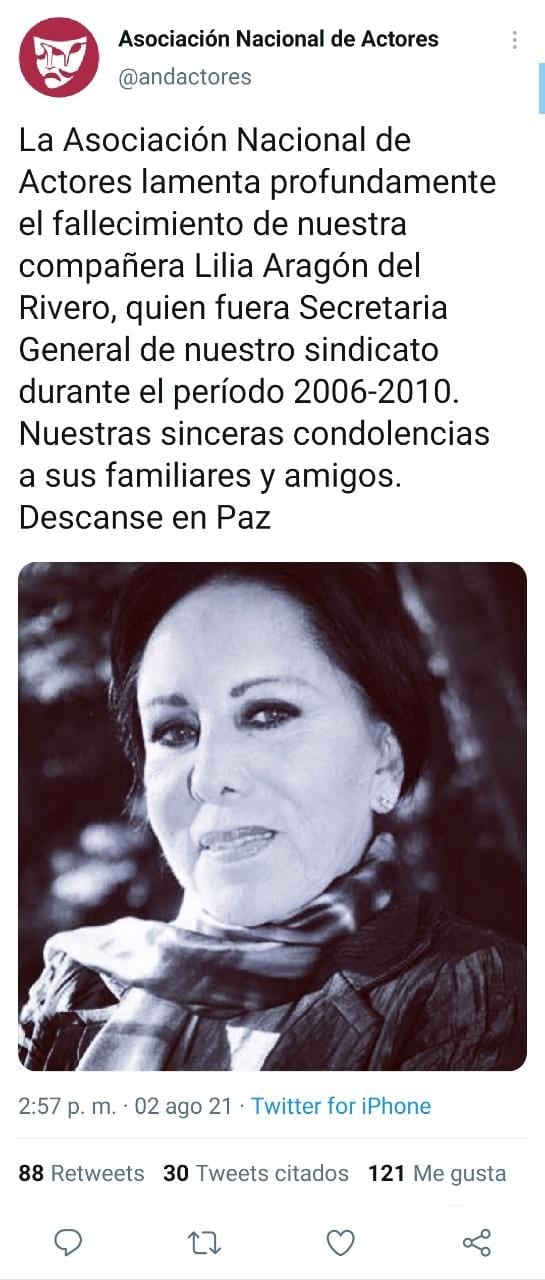 Publicación de Twitter