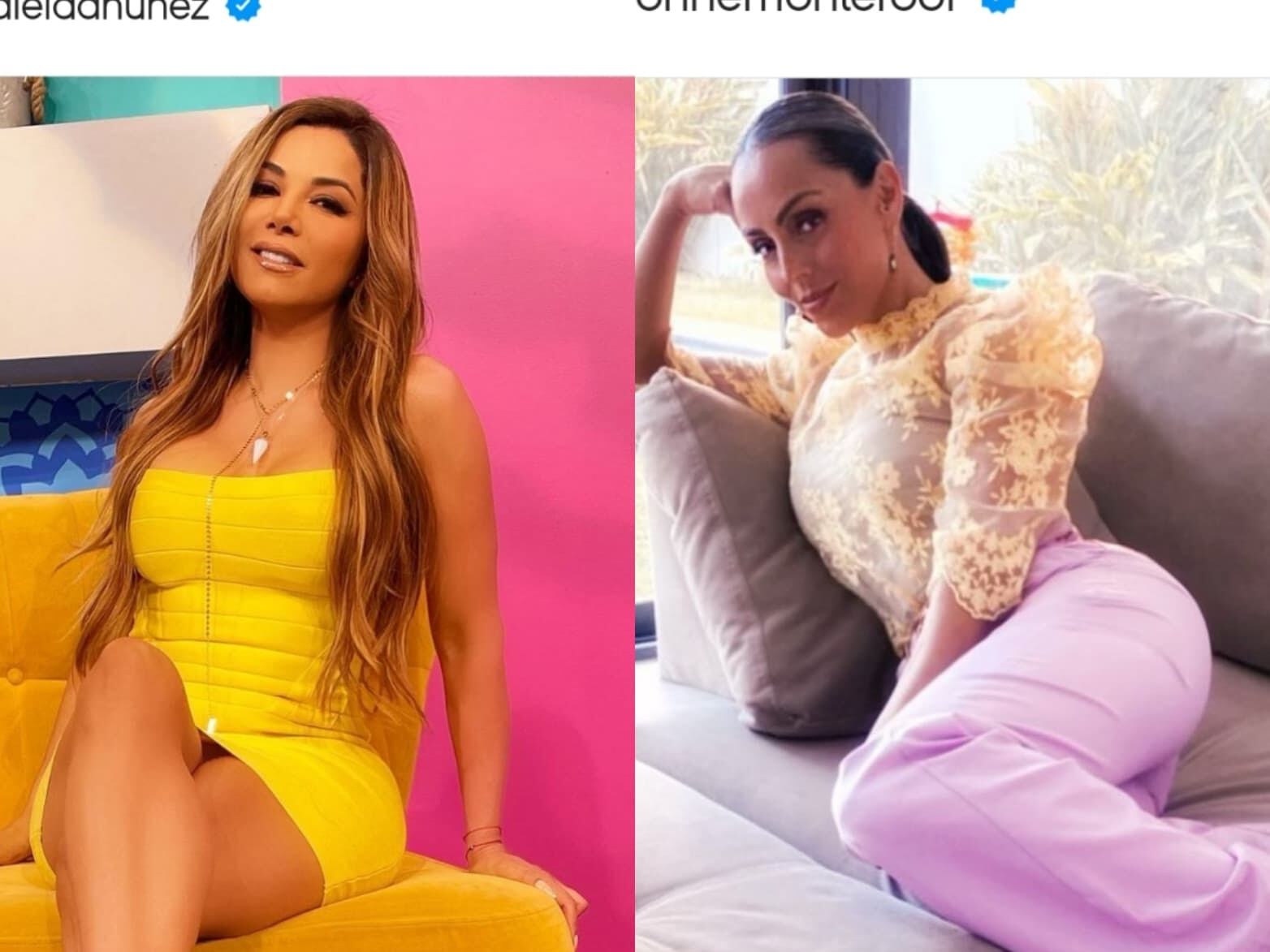 Aleida Núñez e Ivonne Montero.