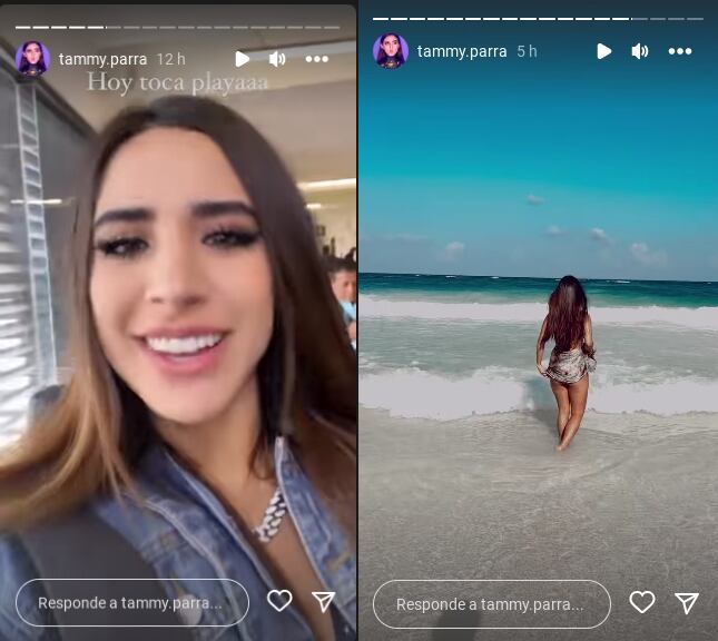 Tammy Parra se fue de vacaciones a Cancún