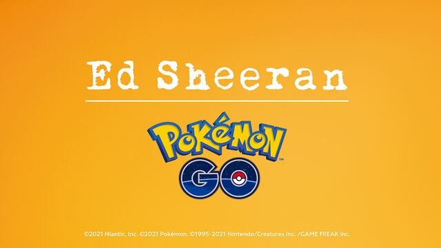 Ed Sheeran anuncia colaboración con Pokémon Go