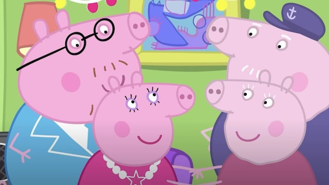 Mamá Cerdita revela que está embarazada a Abuelo Cerdito y Abuela Cerdita