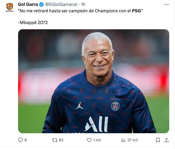 Meme de Mbappé