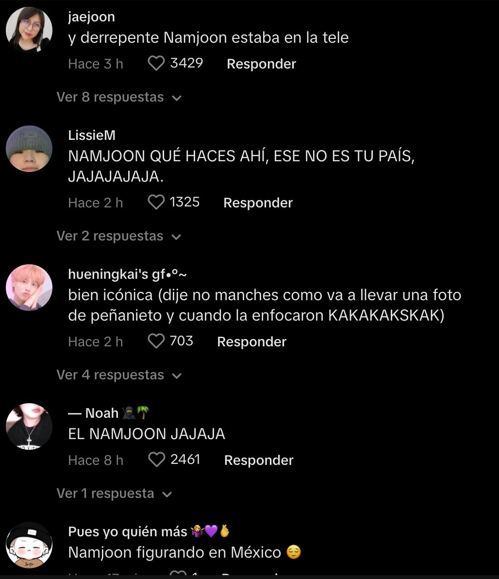 Fans quieren a Namjoon como presidente tras su cameo con Claudia Sheinbaum