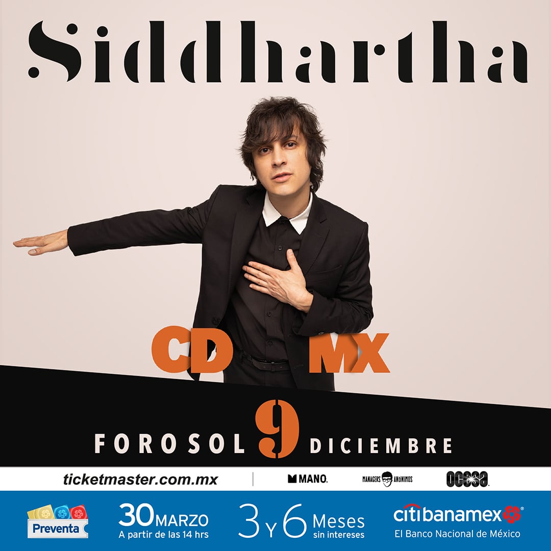 Siddhartha en CDMX: Precio de los boletos para verlo en Foro Sol
