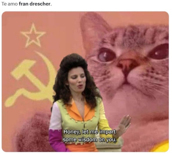 El poderoso discurso de Fran Drescher “La Niñera” por la huelga de actores dejó estos divertidos memes