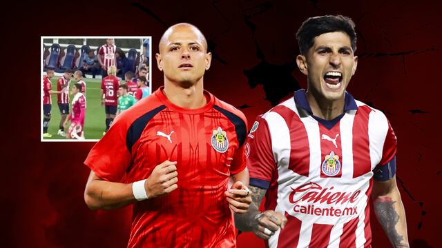 Chicharito y Guzmán no se dieron la mano tras la derrota ante León.