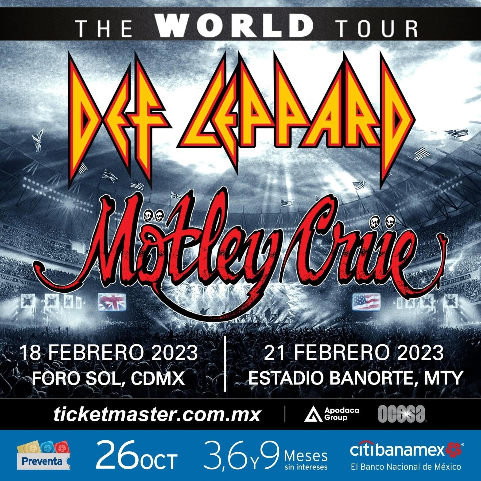 Mötley Crüe y Def Leppard en México 2023: ¿Cuándo y dónde se presentarán las bandas de hard rock?
