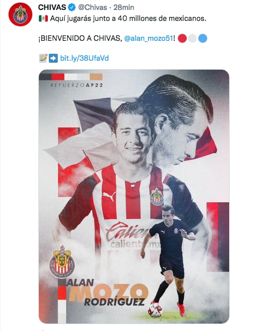 Alan Mozo llega a Chivas