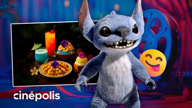 Menú temático Lilo y Stitch en Cinépolis