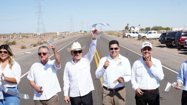Alfonso Durazo entregó modernización de carretera a Puerto Peñasco