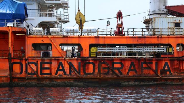 Barco de Oceanografía. Amado Yáñez.