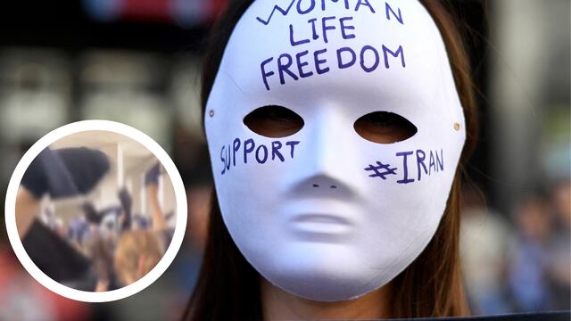 Niñas en Irán se quitan el hiyab en protestas por Masha Amini