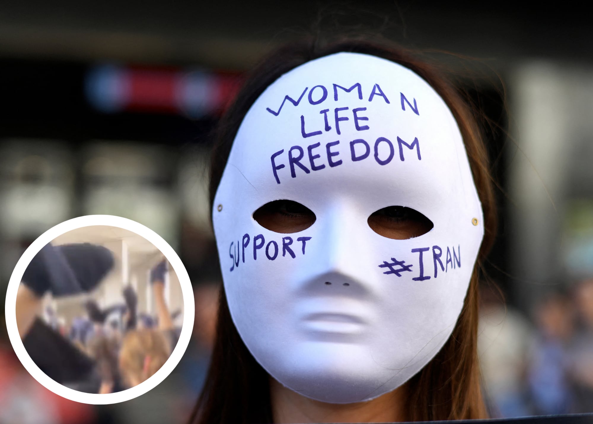 Niñas en Irán se quitan el hiyab en protestas por Masha Amini